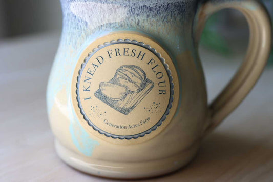 I Knead Fresh Flour Mug | 12oz Handmade Mug